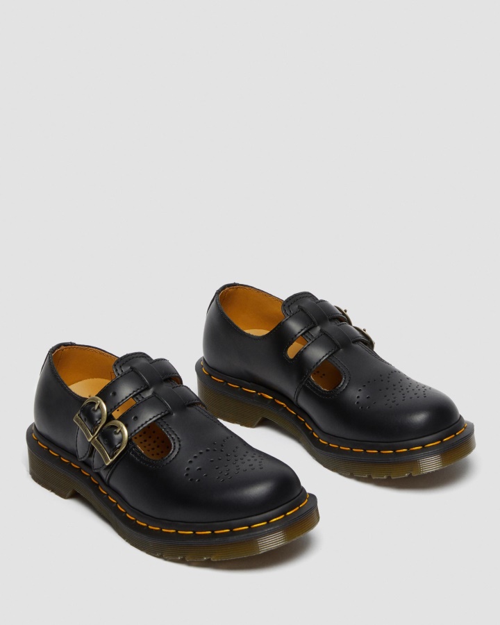 Dr.martens Romania Piele Neteda Neagra 8065 Piele Neteda Pantofi Mary Jane