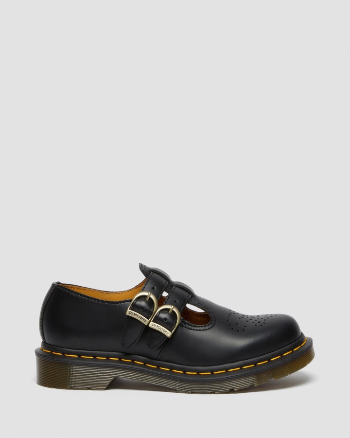 Dr.martens Romania Piele Neteda Neagra 8065 Piele Neteda Pantofi Mary Jane