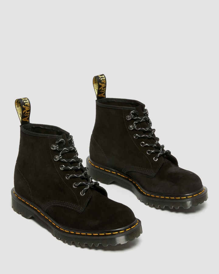 Botine Negru Din Piele Intoarsa De Vitel Repello Dr.martens Romania 101 Made In England