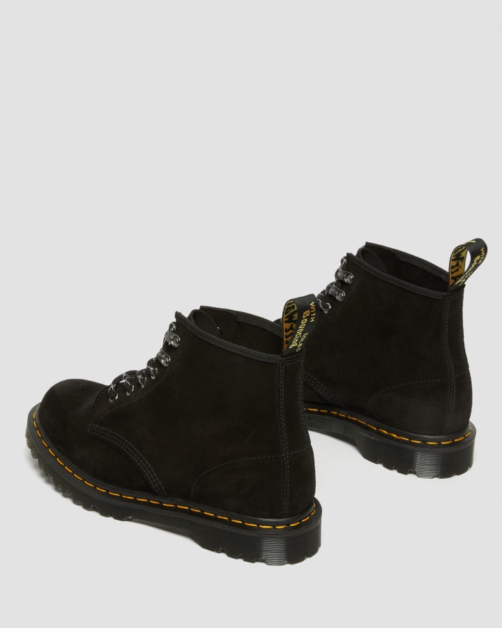 Botine Negru Din Piele Intoarsa De Vitel Repello Dr.martens Romania 101 Made In England
