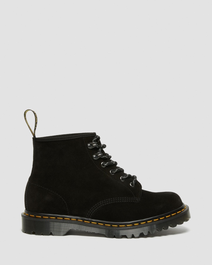 Botine Negru Din Piele Intoarsa De Vitel Repello Dr.martens Romania 101 Made In England