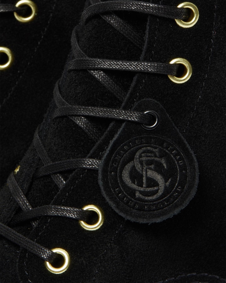 Botine De Piele Intoarsa Neagra Desert Oasis Dr.martens Romania 101