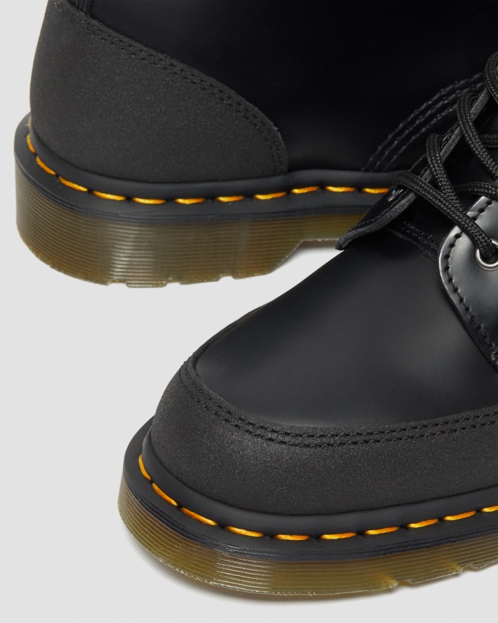 1460 Cizme Cu șireturi Din Piele Cu Panou De Protecție Canada Dr.martens Romania Negru Neted+dual Original