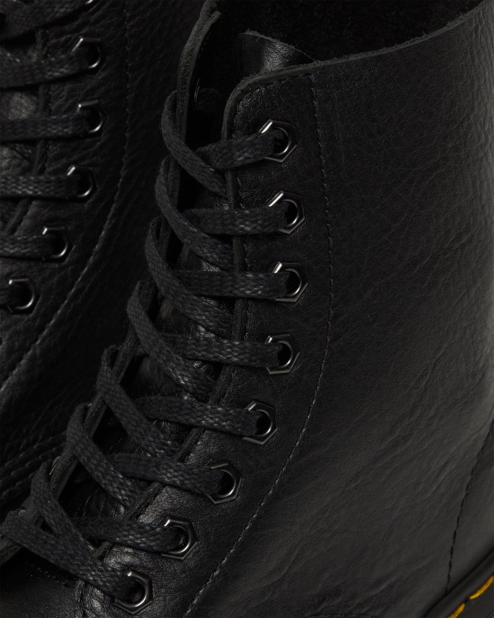 Cizme Negre Inuck Dr.martens Romania 1460 Pascal Bex Piele Cu Siret