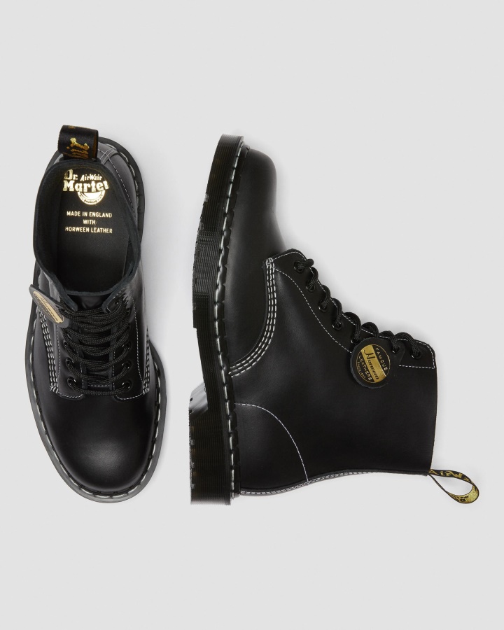 Cizme Negre Cavalier Dr.martens Romania 1460 Pascal Fabricate In Anglia Cavalier Piele Cu Siret