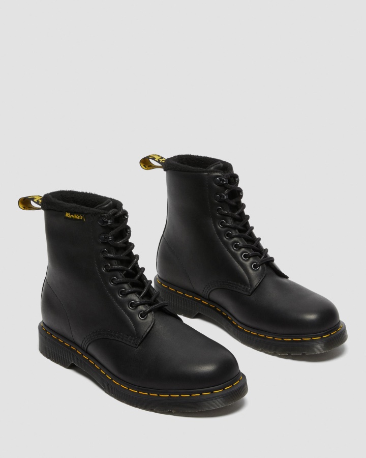 1460 Pascal Warmwair Cizme Din Piele Cu Siret Dr.martens Romania Negru Valor Wp