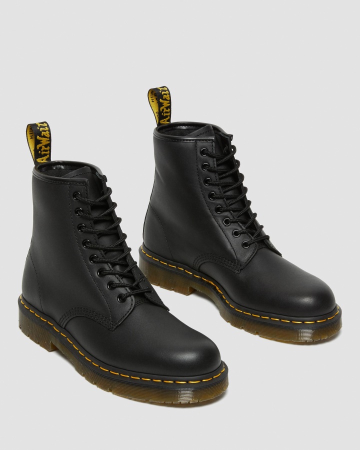 Cizme Negre Industriale Cu șireturi Dr.martens Romania 1460 Din Piele Rezistentă La Alunecare