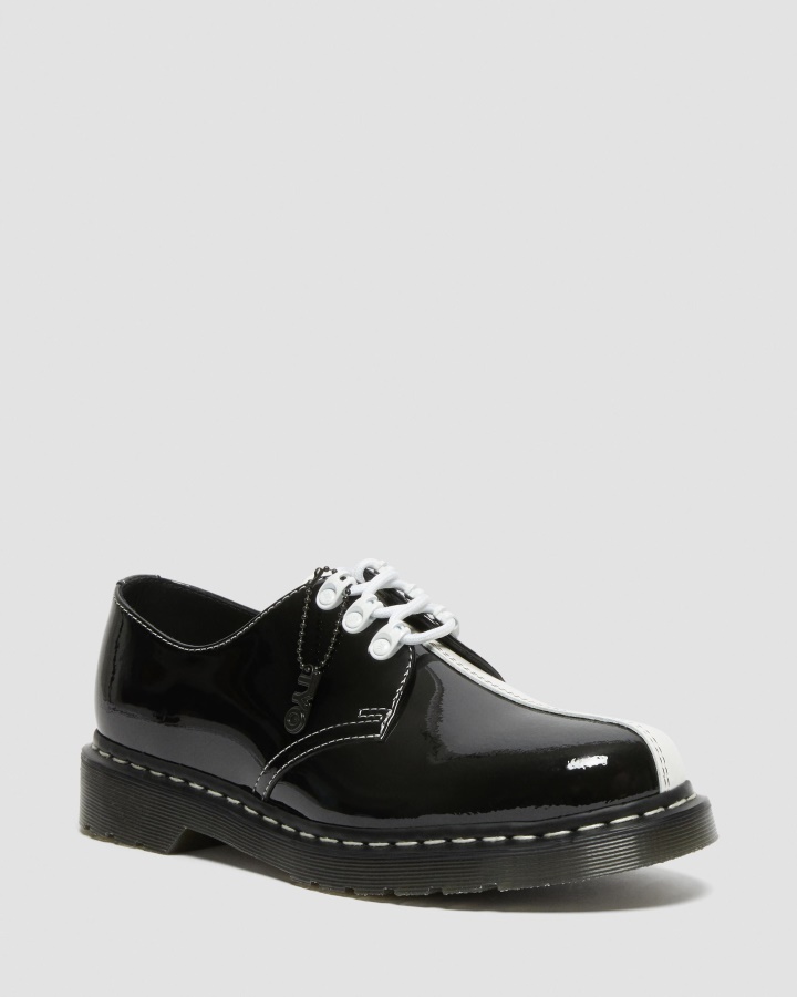 1461 Pantofi Oxford Din Piele Lăcută Tokyo Dr.martens Romania Negru+alb