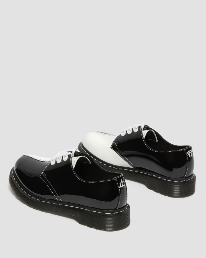 1461 Pantofi Oxford Din Piele Lăcută Tokyo Dr.martens Romania Negru+alb