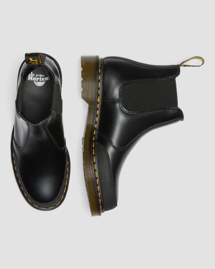 Cizme Chelsea Dr.martens Romania 2976 Din Piele Cu Panou De Protectie Neagra+dual Originale