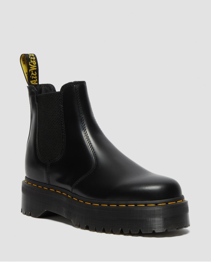 Negru Lustruit Neted Cizme Chelsea Dr.martens Romania 2976 Piele Neteda Platforma