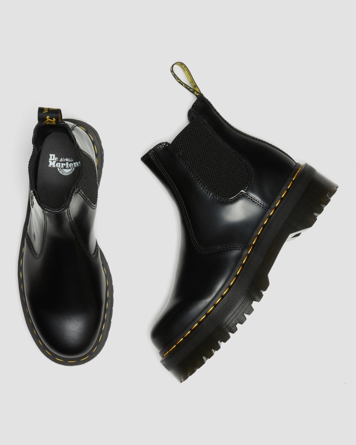 Negru Lustruit Neted Cizme Chelsea Dr.martens Romania 2976 Piele Neteda Platforma