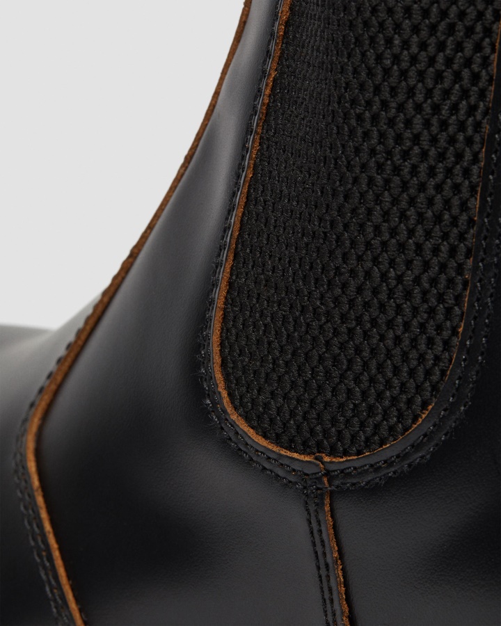 2976 Vintage Made In Anglia Cizme Chelsea Canada Dr.martens Romania Black Quilon