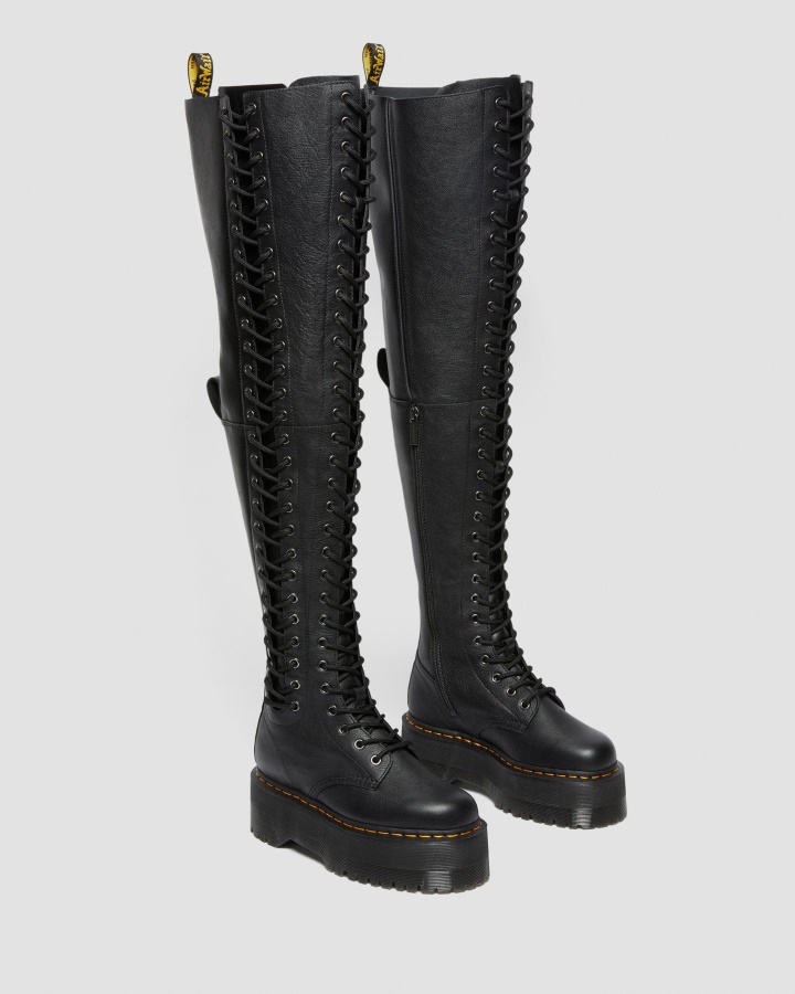 Azreya Max Cizme Platforma Piele 26 Ochi Dr.martens Romania Negru Virginia