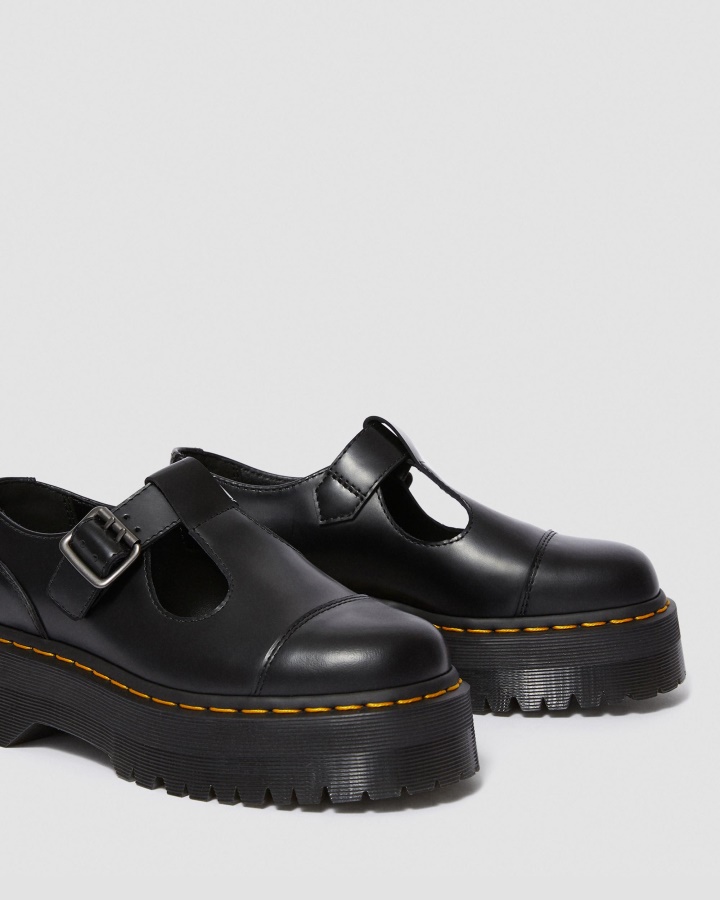 Negru Lustruit Neted Pantofi Dr.martens Romania Bethan Lustruit Piele Neteda Platforma