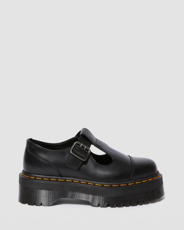 Negru Lustruit Neted Pantofi Dr.martens Romania Bethan Lustruit Piele Neteda Platforma