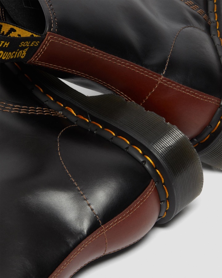 Negru+maro Cizme Abruzzo Wp Dr.martens Romania 1460 Pentru Bărbați Din Piele Abruzzo