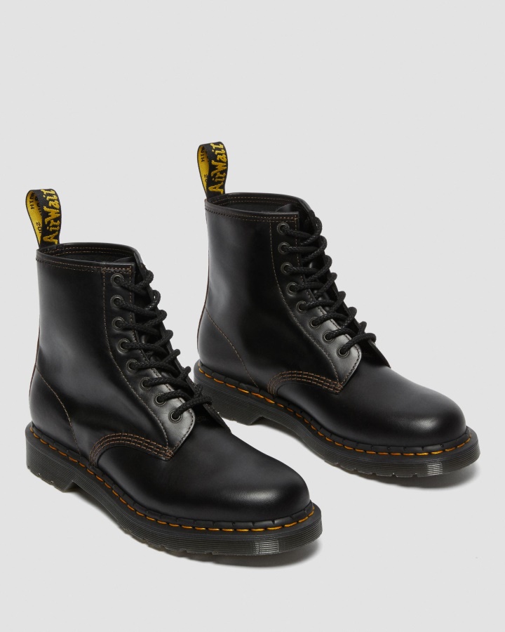 Negru+maro Cizme Abruzzo Wp Dr.martens Romania 1460 Pentru Bărbați Din Piele Abruzzo