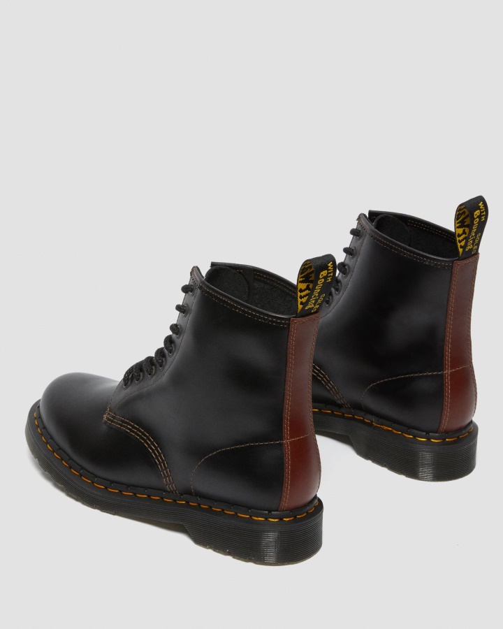 Negru+maro Cizme Abruzzo Wp Dr.martens Romania 1460 Pentru Bărbați Din Piele Abruzzo