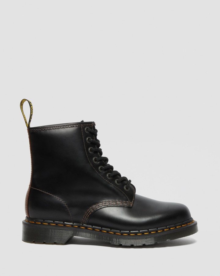Negru+maro Cizme Abruzzo Wp Dr.martens Romania 1460 Pentru Bărbați Din Piele Abruzzo