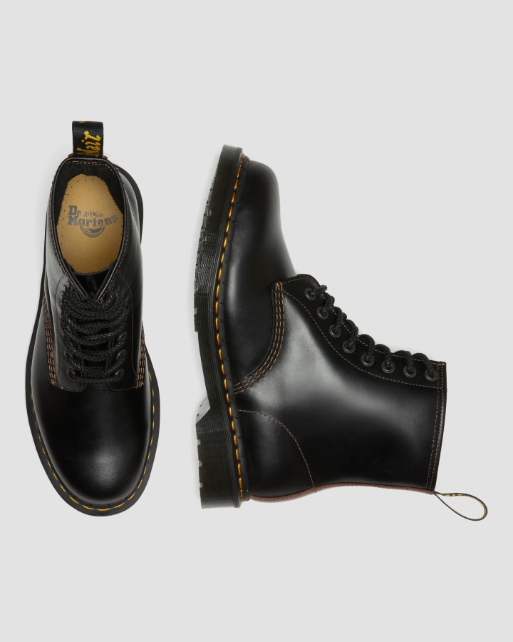 Negru+maro Cizme Abruzzo Wp Dr.martens Romania 1460 Pentru Bărbați Din Piele Abruzzo