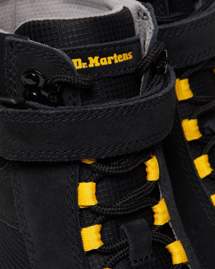 Cizme Casual Negru Dr.martens Romania Combs Tech Frezat Nappa & Piele Intoarsa