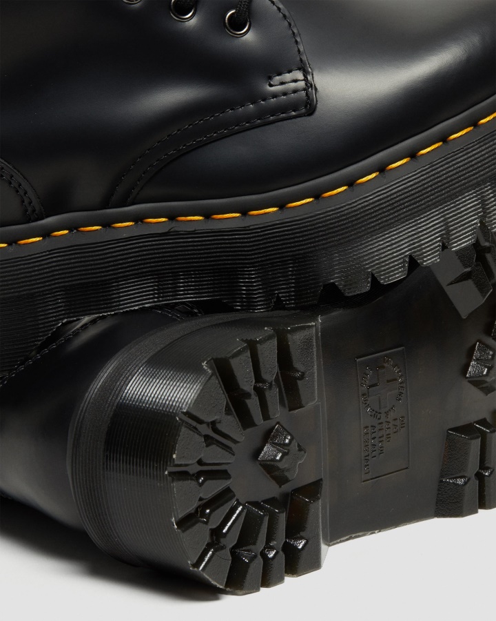 Jadon Hi Cizme Cu Platformă Din Piele Netedă Canada Dr.martens Romania Negru Lustruit Neted