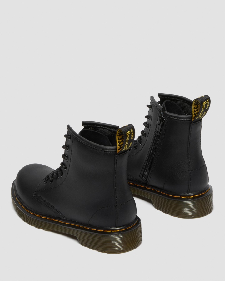 Cizme Junior 1460 Softy T Din Piele Cu Siret Dr.martens Romania Black Romario