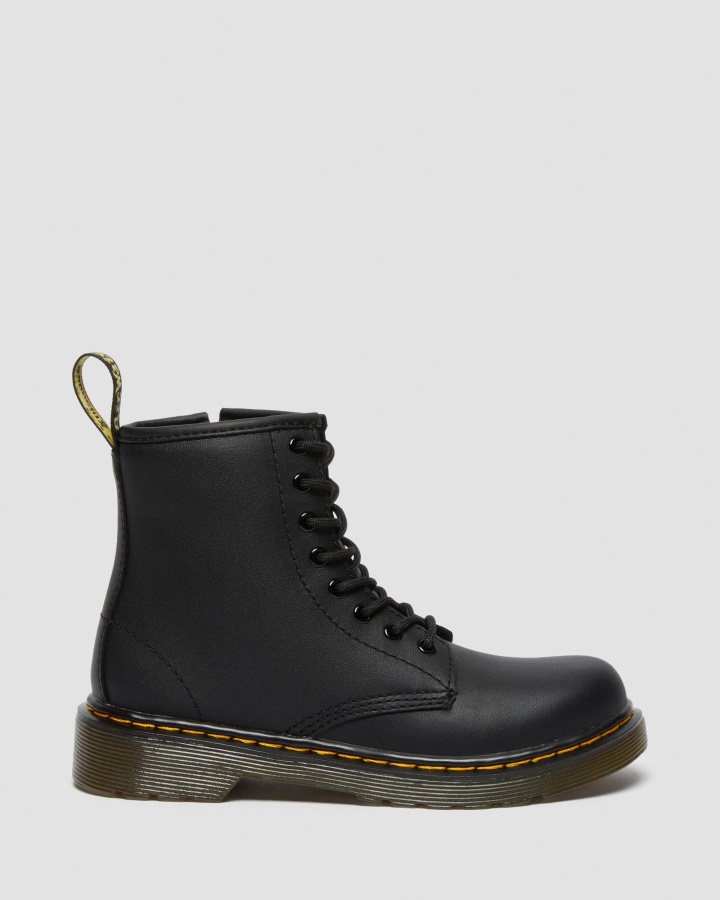 Cizme Junior 1460 Softy T Din Piele Cu Siret Dr.martens Romania Black Romario
