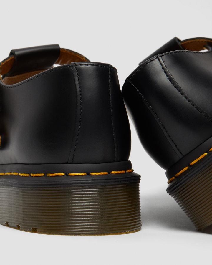 Polley Piele Neteda Mary Janes Dr.martens Romania Neagra Piele Neteda