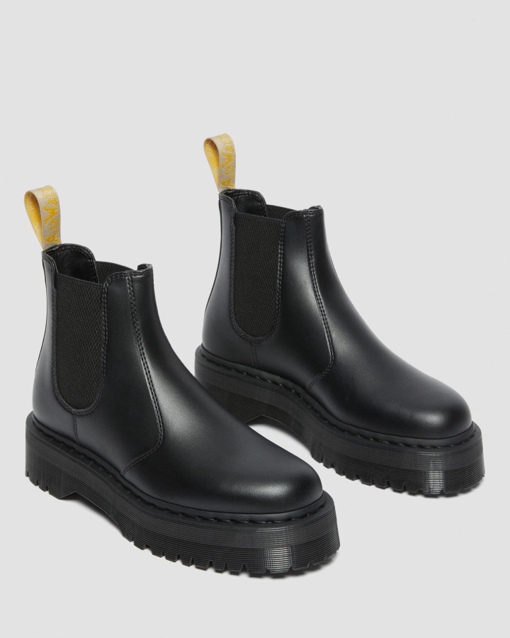 Vegan 2976 Felix Platform Chelsea Boots Canada Dr.martens Romania Black Felix Rub Off