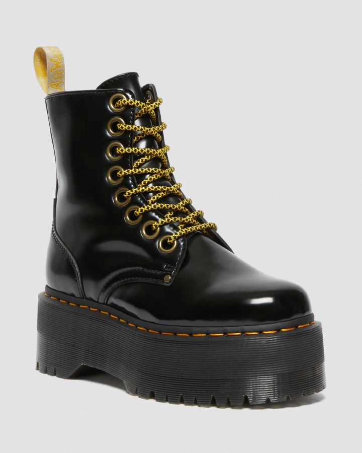 Cizme Vegane Jadon Max Platform Canada Dr.martens Romania Oxford Negru