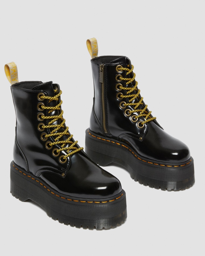 Cizme Vegane Jadon Max Platform Canada Dr.martens Romania Oxford Negru