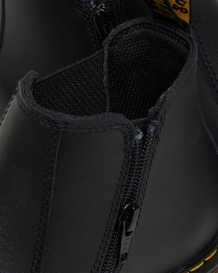 Cizme Chelsea Din Piele Softy T Dr.martens Romania Tineret 2976 Negru