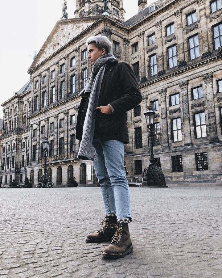 Cizme Maro Dr.martens Romania 1460 Crazy Horse Din Piele Cu Siret