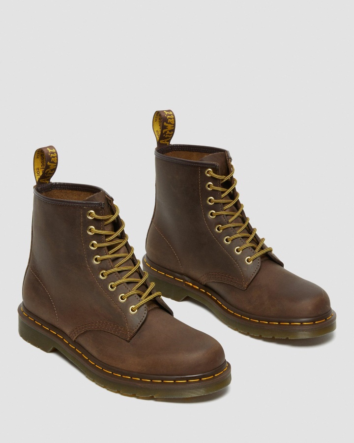 Cizme Maro Dr.martens Romania 1460 Crazy Horse Din Piele Cu Siret