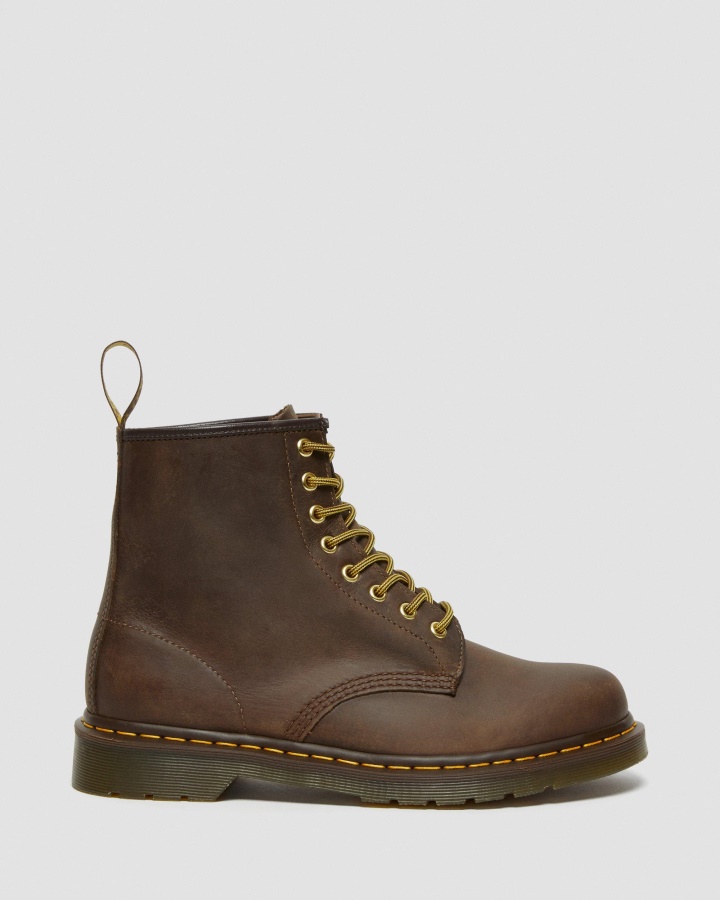 Cizme Maro Dr.martens Romania 1460 Crazy Horse Din Piele Cu Siret