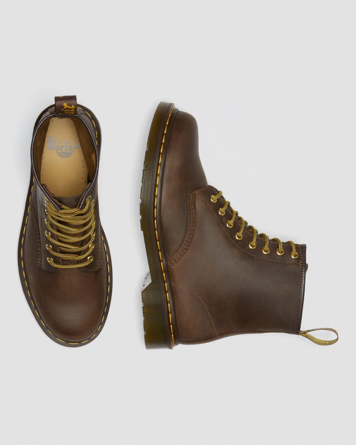Cizme Maro Dr.martens Romania 1460 Crazy Horse Din Piele Cu Siret