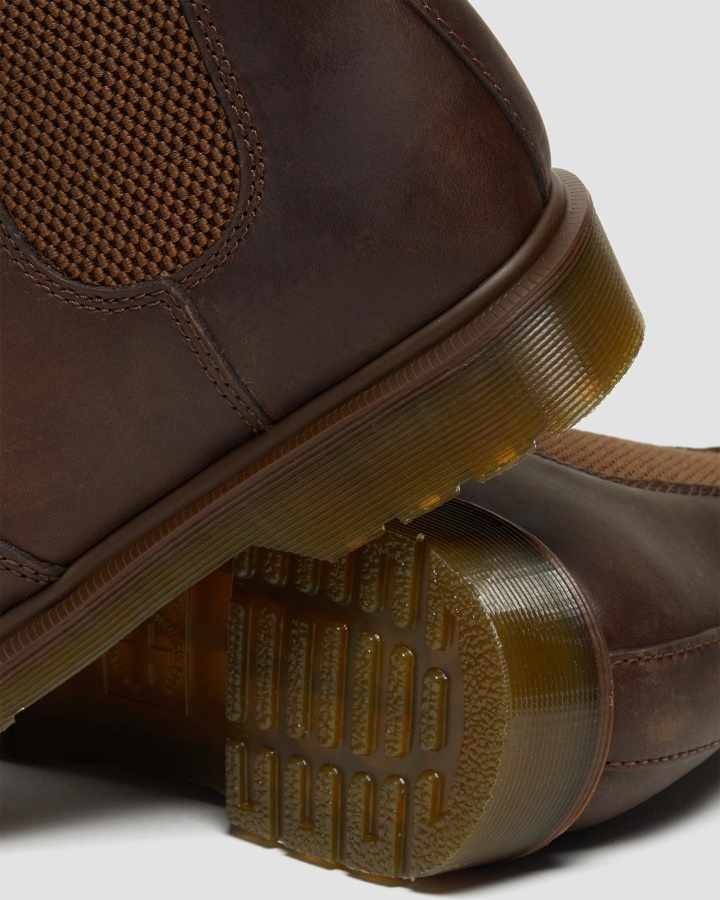 Cizme Chelsea Din Piele De Cal Nebun Maro Dr.martens Romania 2976 Crazy Horse