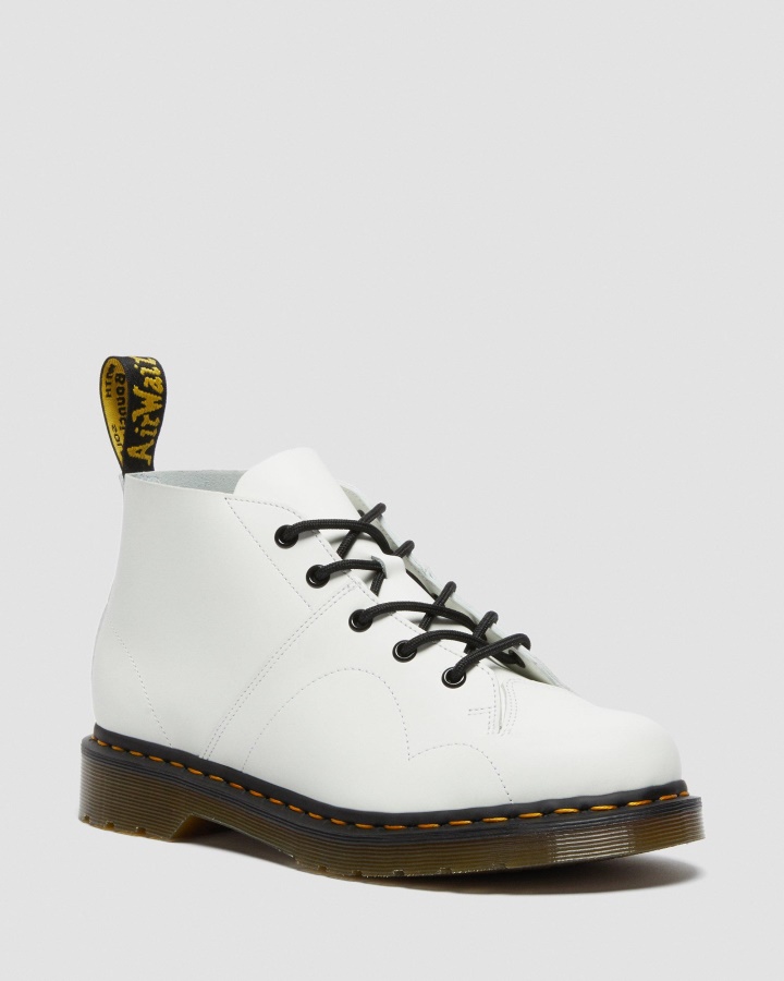 Dr.martens Romania Cizme De Maimuta Din Piele Neteda Alb Biserica Din Piele Neteda
