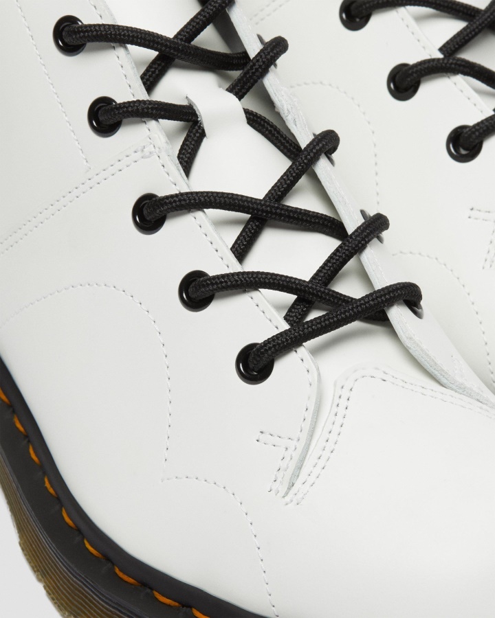 Dr.martens Romania Cizme De Maimuta Din Piele Neteda Alb Biserica Din Piele Neteda