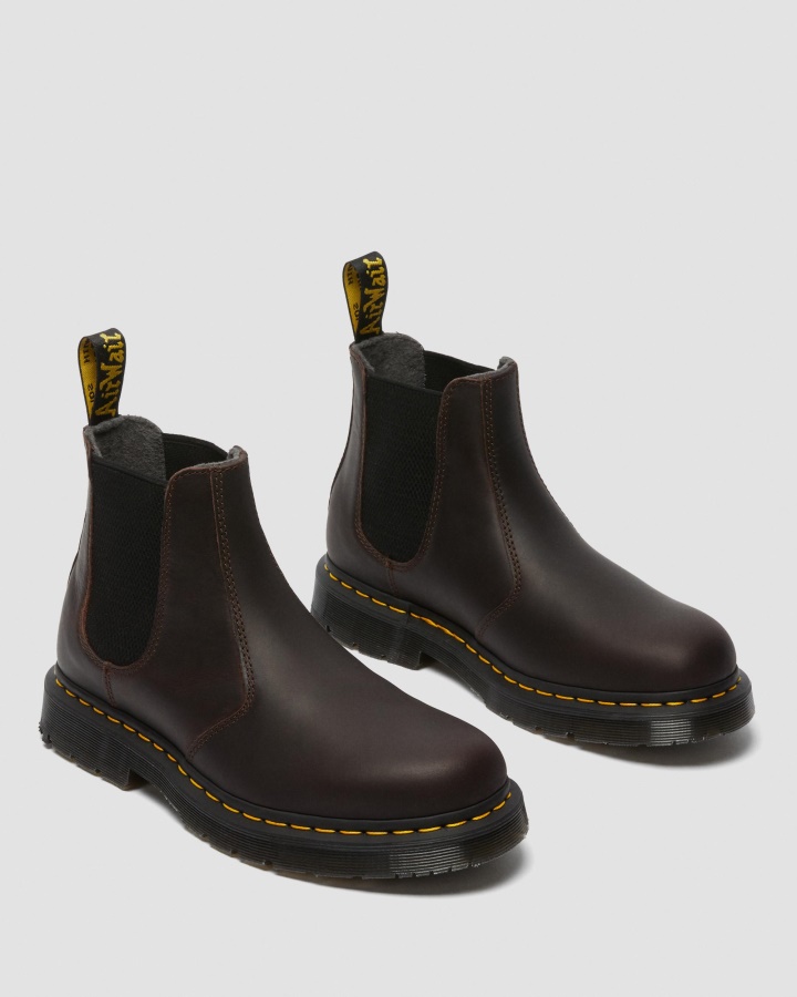 Cocoa Snowplow Dr.martens Romania 2976 Dm's Wintergrip Cizme Chelsea