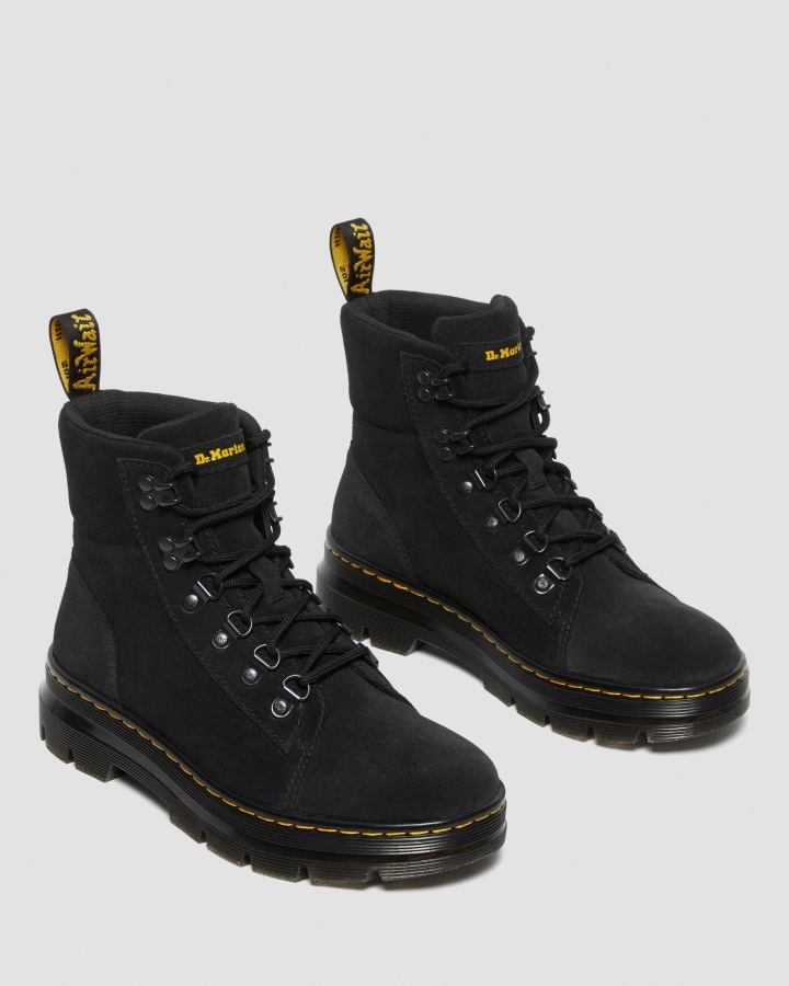 Piepteni Femei Piele Intoarsa Cizme Casual Negru Hi Piele Intoarsa Wp Dr.martens Romania