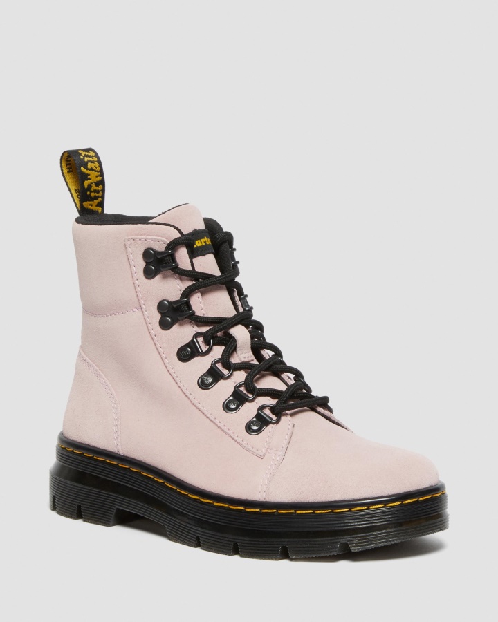 Piepteni Femei Piele Intoarsa Cizme Casual Roz Hi Piele Intoarsa Wp Dr.martens Romania