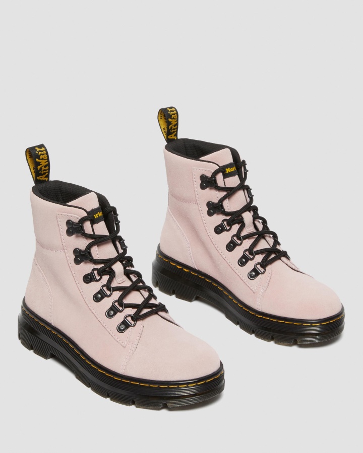 Piepteni Femei Piele Intoarsa Cizme Casual Roz Hi Piele Intoarsa Wp Dr.martens Romania