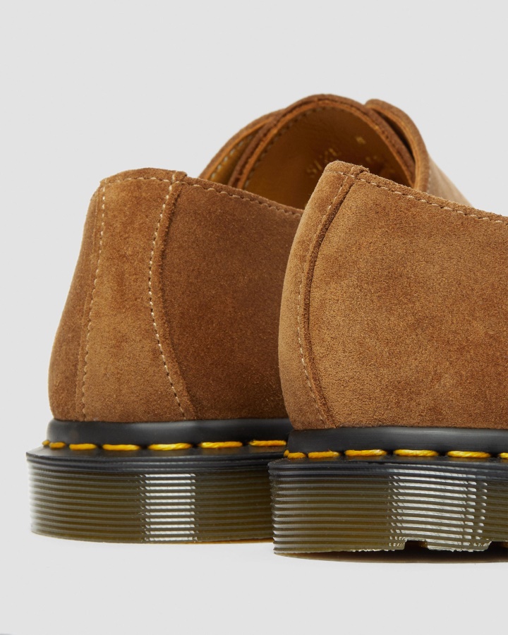 Brun închis, Repello, Piele De Căprioară De Vițel, Pantofi Oxford Dr.martens Romania Archie Ii Made In England.