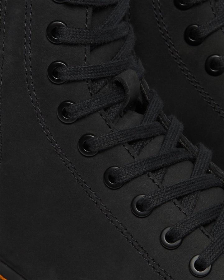 Dr.martens Romania Negru Kaya+mooth Jadon Piele Nubuck Cizme Platforma