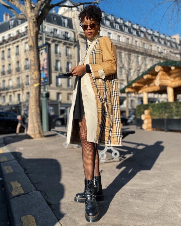 Dr.martens Romania Neagra Lustruita Neteda Jadon Piele Neteda Cizme Cu Platforma