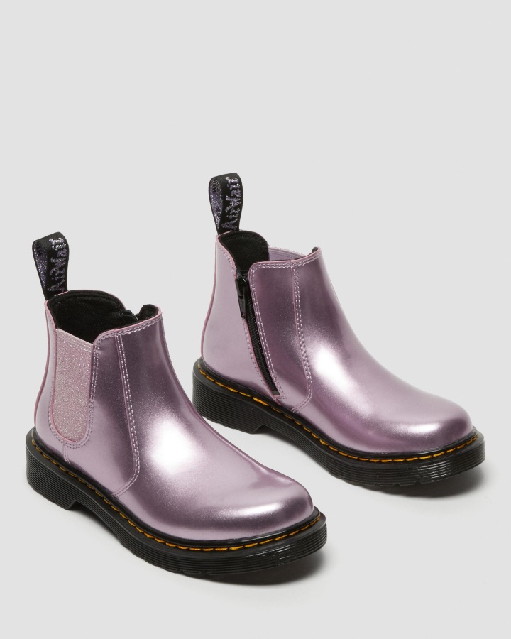 Cizme Chelsea Metalice Dr.martens Romania Pink Spark Junior 2976