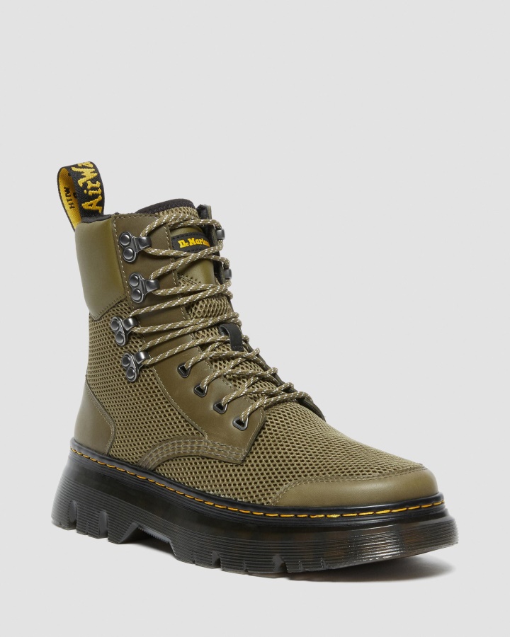 Cizme Utilitare Tarik Pentru Protecția Degetelor Dr.martens Romania Olive Premium Oil Skin Lamper+opencell Spacer Mesh